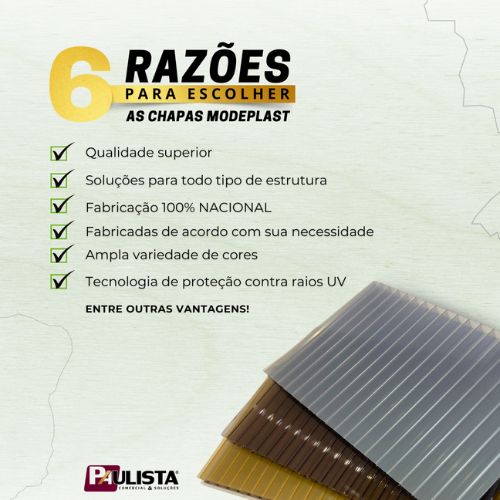 Razões para utilizar as chapas Modeplast